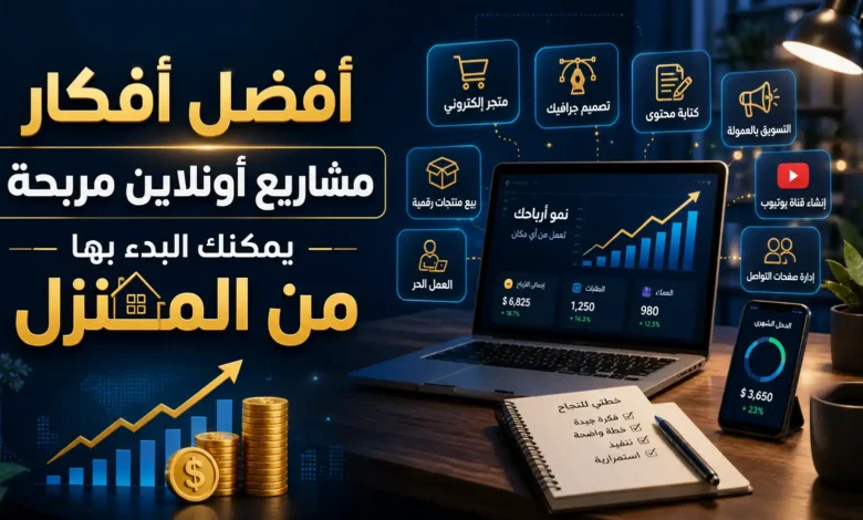 أفكار مشاريع أونلاين مربحة