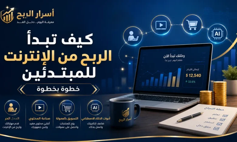 الربح من الإنترنت للمبتدئين